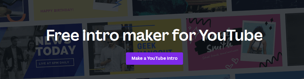 canva free intro maker for YouTube
