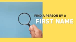 Is it possible to find a Person by a First Name (1)